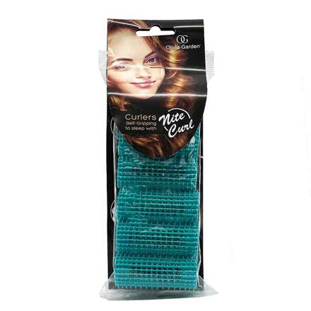 OLIVIA GARDEN  Nite Curl Turquoise 30 mm - 6 ks