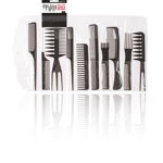 HAIR CARE set hrebeňov na vlasy 10 ks čierny HAIR CARE set hrebeňov na vlasy 10 ks čierny