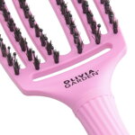 OLIVIA GARDEN Finger Brush Think Pink Tokyo kefa na vlasy masážna 6-radová stredná
