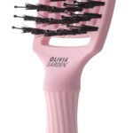OLIVIA GARDEN Finger Brush Think Pink Jaipur Rose kefa na vlasy masážna 6-radová stredná OLIVIA GARDEN Finger Brush Think Pink Jaipur Rose kefa na vlasy masážna 6-radová stredná