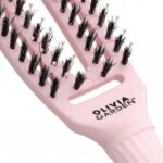 OLIVIA GARDEN Finger Brush Pastel Pink kefa na vlasy masážna 4-radová malá 