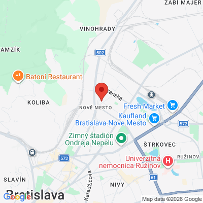 Google map: Hálkova 1, 83103 Bratislava